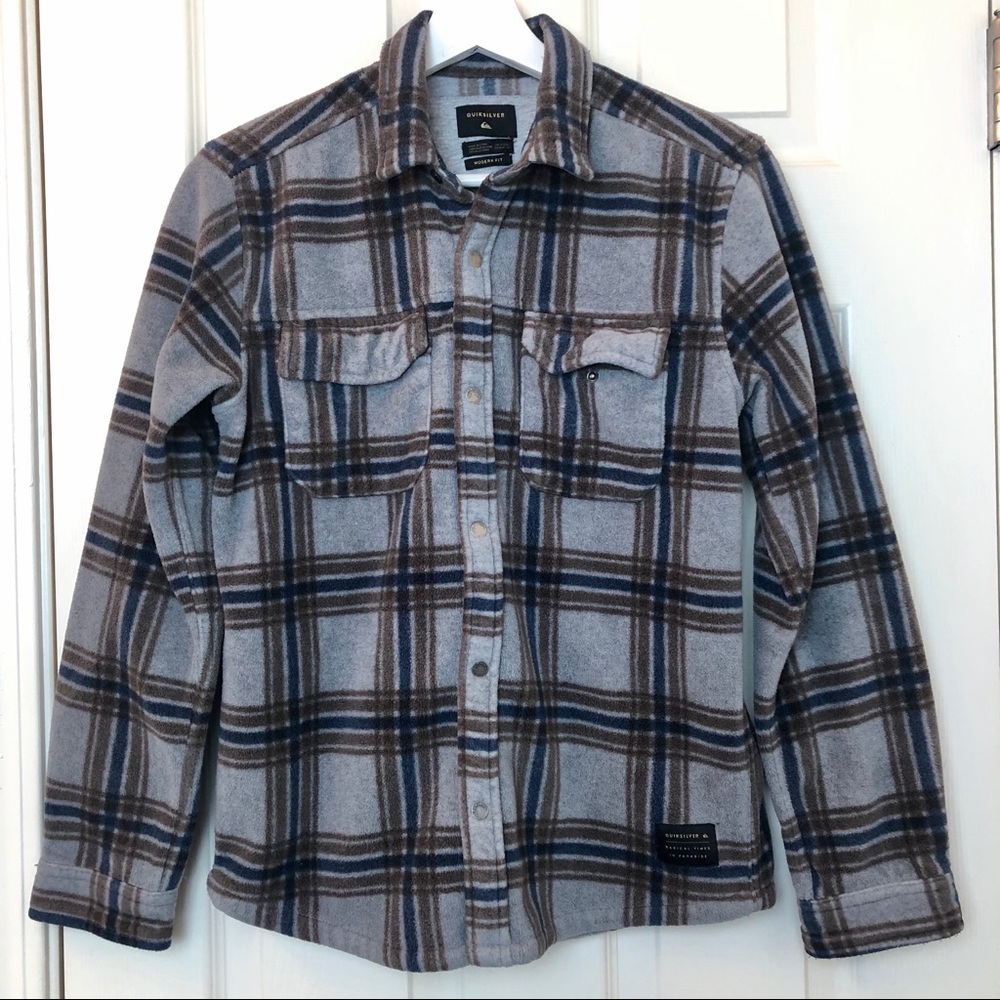 Boy’s Quicksilver Modern Fit Button Up Flannel